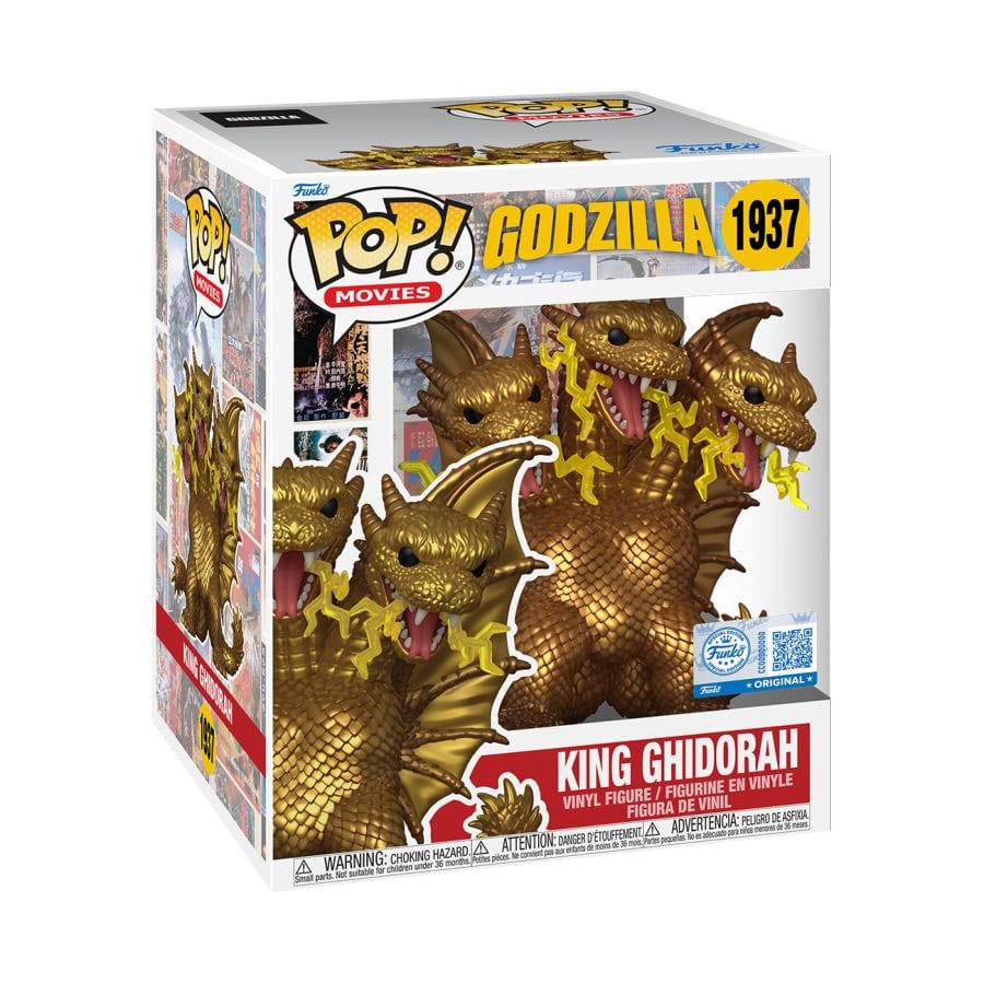 heo Exclusive Edition Godzilla Super Sized POP! Movies Vinyl Figure King Ghidora (Electric) 15 cm 2 heo Exclusive Edition Godzilla Super Sized POP! Movies Vinyl Figure King Ghidora (Electric) 15 cm - Bilde 2