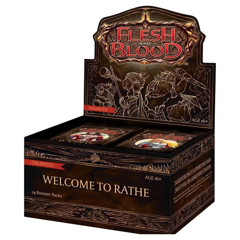 Flesh and Blood - Welcome to Rathe Unlimited Display (24 Booster Packs) 1 Flesh and Blood - Welcome to Rathe Unlimited Display (24 Booster Packs)