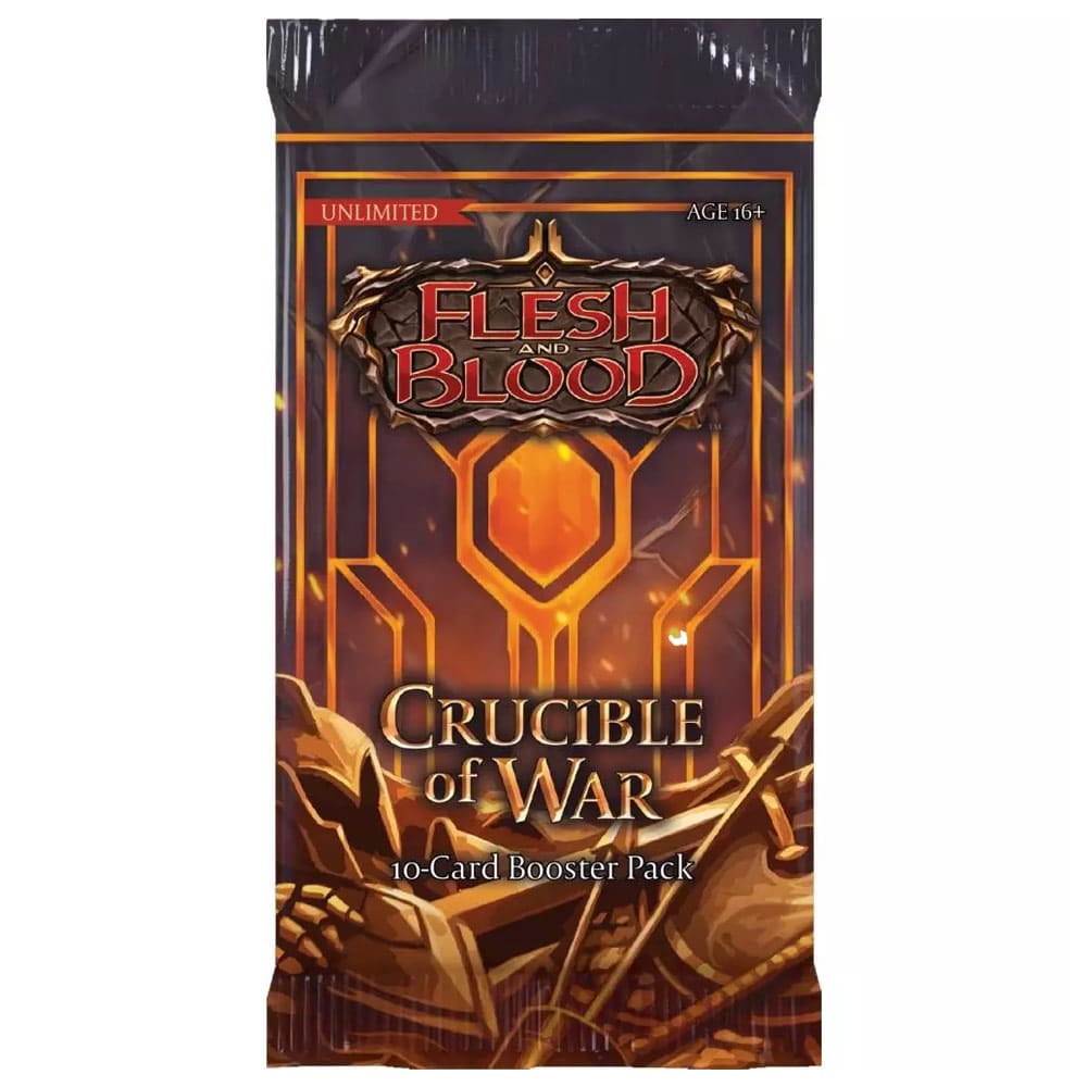 Flesh and Blood - Crucible of War Unlimited 10-Card Booster Pack 1 Flesh and Blood - Crucible of War Unlimited 10-Card Booster Pack