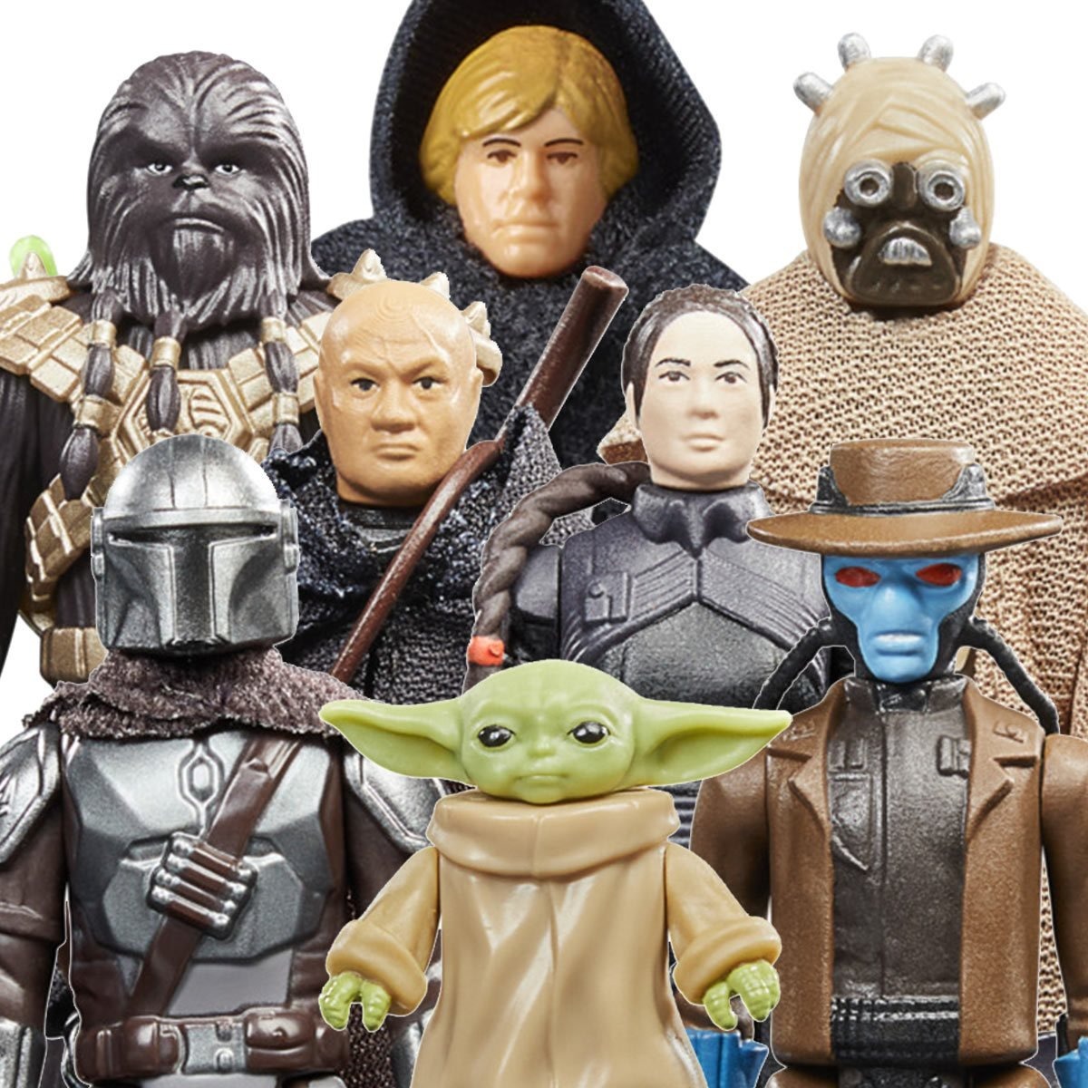 Star Wars Book of Boba Fett Retro Collection Action Figures Wave 1 Case of 8 1 Star Wars Book of Boba Fett Retro Collection Action Figures Wave 1 Case of 8