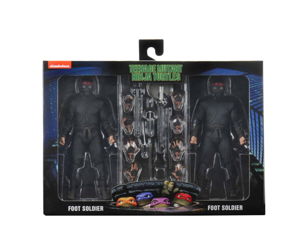 Teenage Mutant Ninja Turtles (1990 Movie) - Foot Solder 2 Pack with Weapons Rack 1 Teenage Mutant Ninja Turtles (1990 Movie) - Foot Solder 2 Pack with Weapons Rack