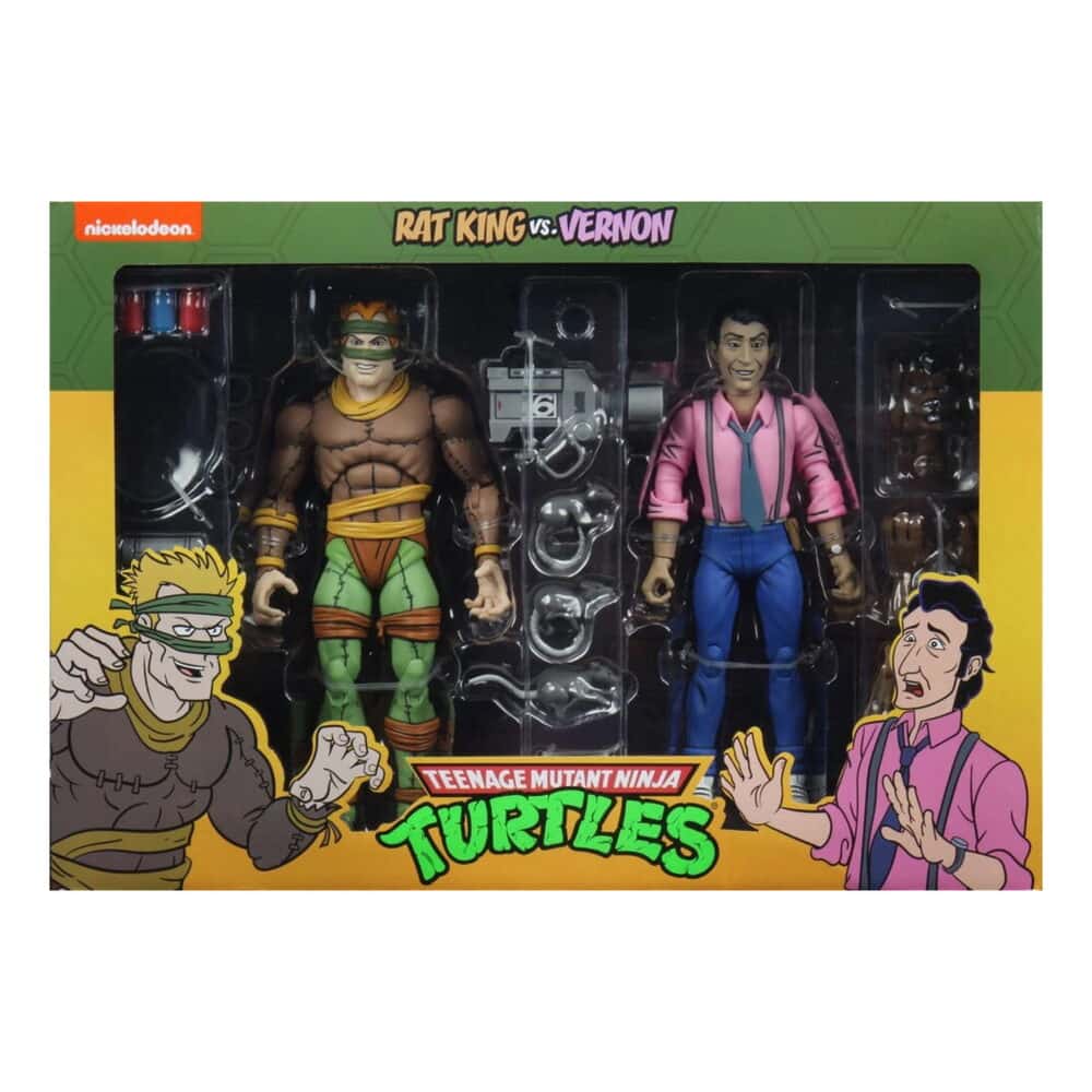 Teenage Mutant Ninja Turtles 2-Pack - Rat King & Vernon 18 cm 1 Teenage Mutant Ninja Turtles 2-Pack - Rat King & Vernon 18 cm
