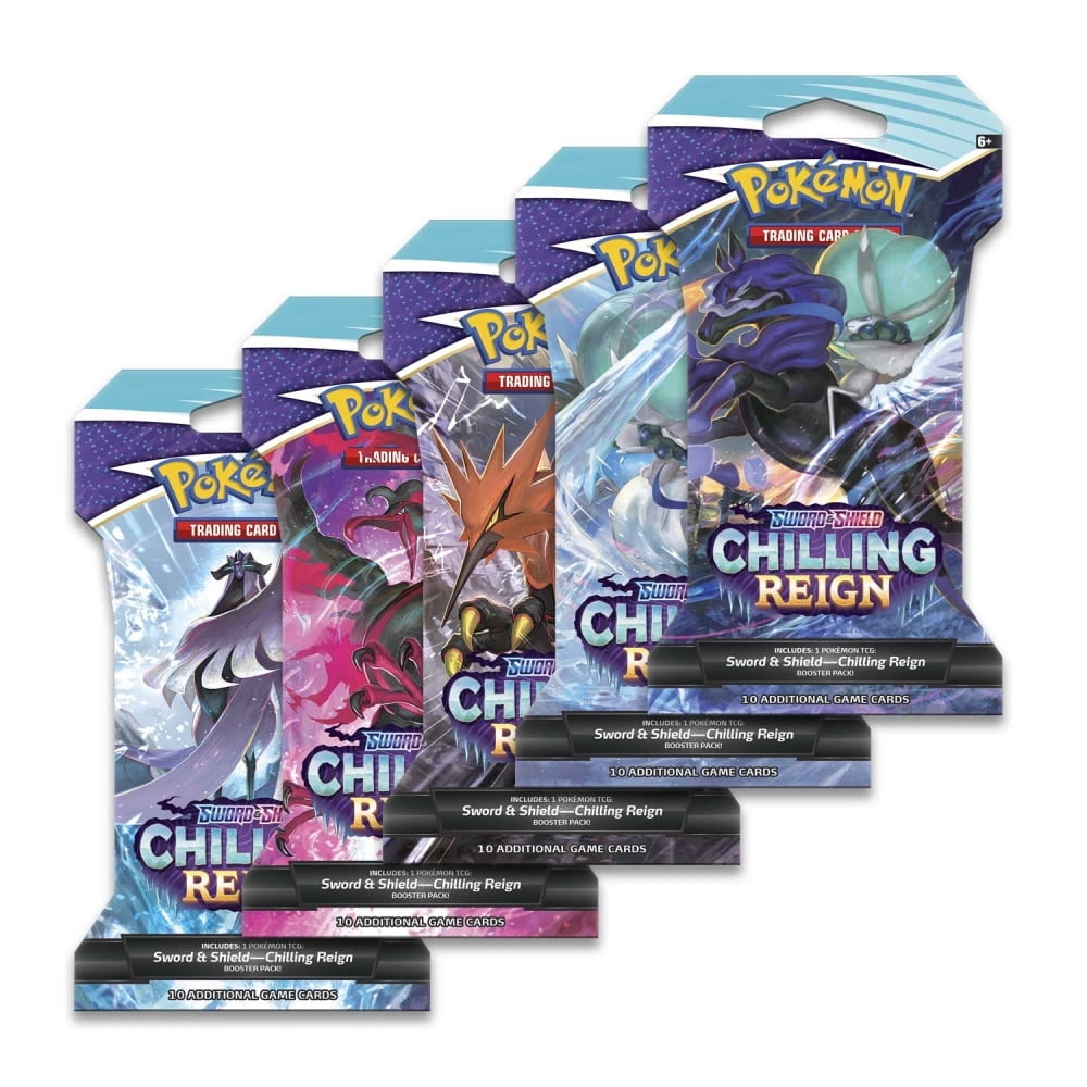 Pokemon Sword & Shield Chilling Reign Sleeved Booster 1 Pokemon Sword & Shield Chilling Reign Sleeved Booster