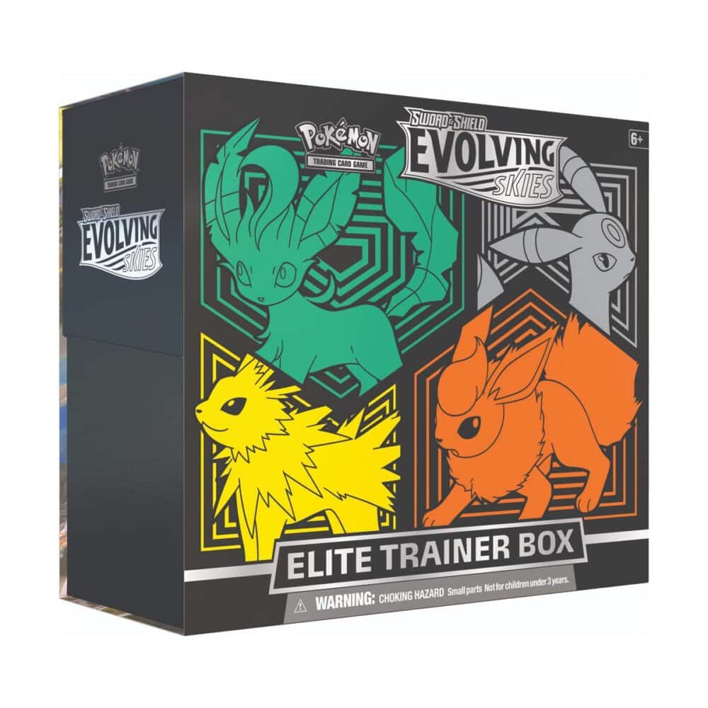 Pokemon Sword & Shield Evolving Skies Elite Trainer Box - Leafeon, Umbreon, Jolteon & Flareon 1 Pokemon Sword & Shield Evolving Skies Elite Trainer Box - Leafeon, Umbreon, Jolteon & Flareon