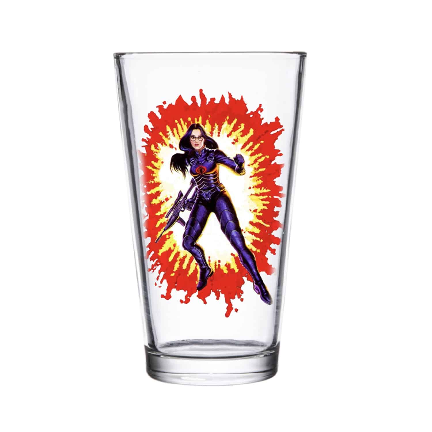 Drive-Thru Drinkware - Collectible Pint Glass - GI Joe - Baroness 1 Drive-Thru Drinkware - Collectible Pint Glass - GI Joe - Baroness