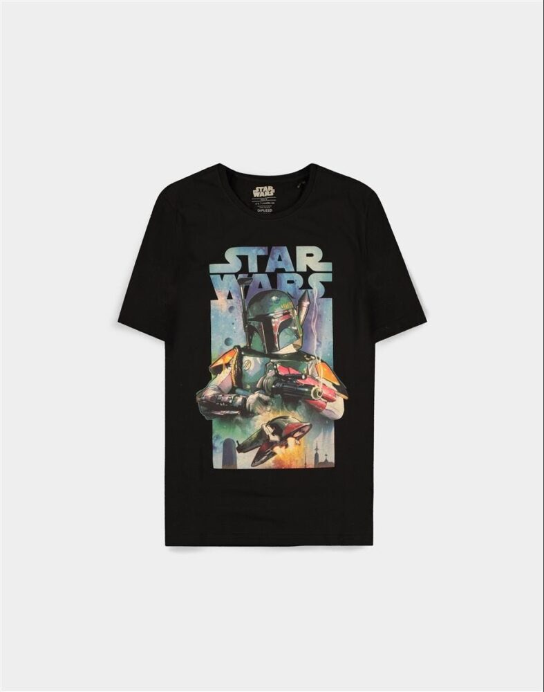 Star Wars - Boba Fett Poster Svart T-Skjorte 1 Star Wars - Boba Fett Poster Svart T-Skjorte