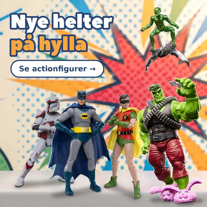 Nye helter på hylla – actionfigurer