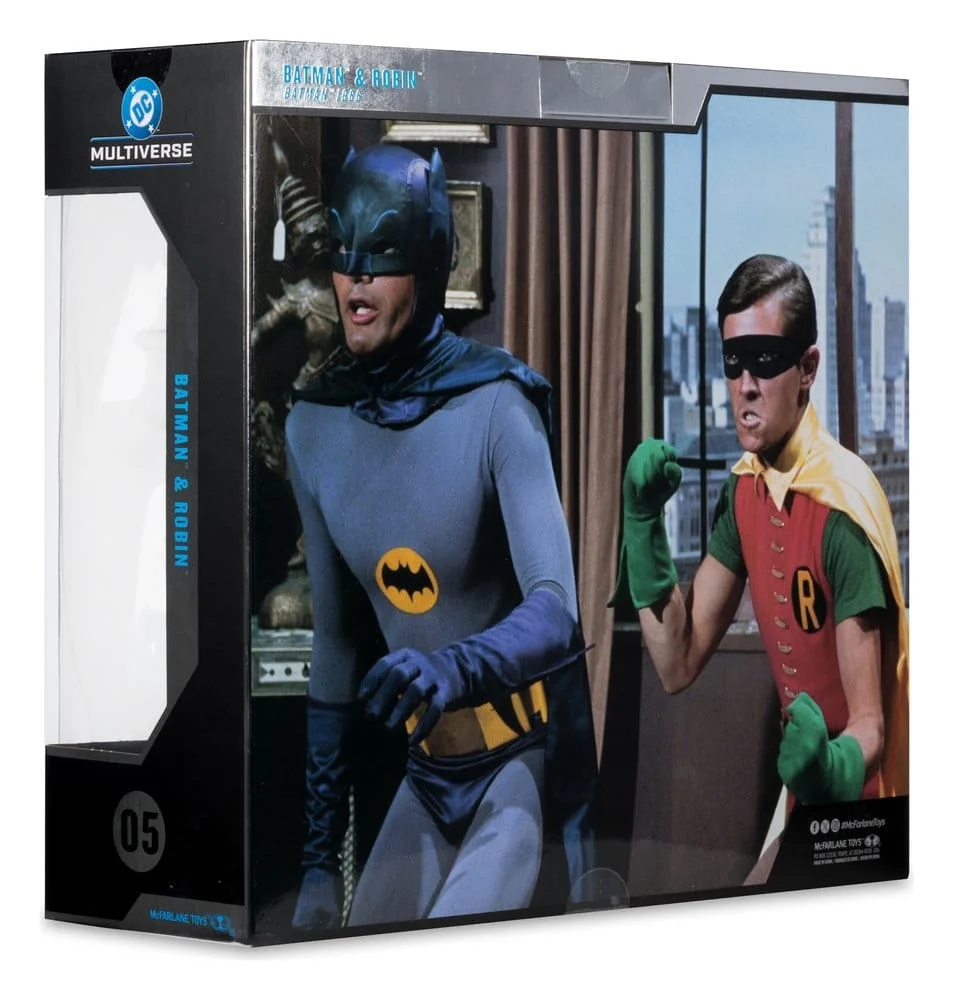Batman Classic TV Series 2-Pack Batman og Robin – McFarlane DC Multiverse Collector Edition actionfigurer 18 cm 11 McFarlane Toys Batman Classic TV Series DC Multiverse McFarlane Collector Edition Action Figure 2-Pack Batman and Robin 18 cm bilde 12