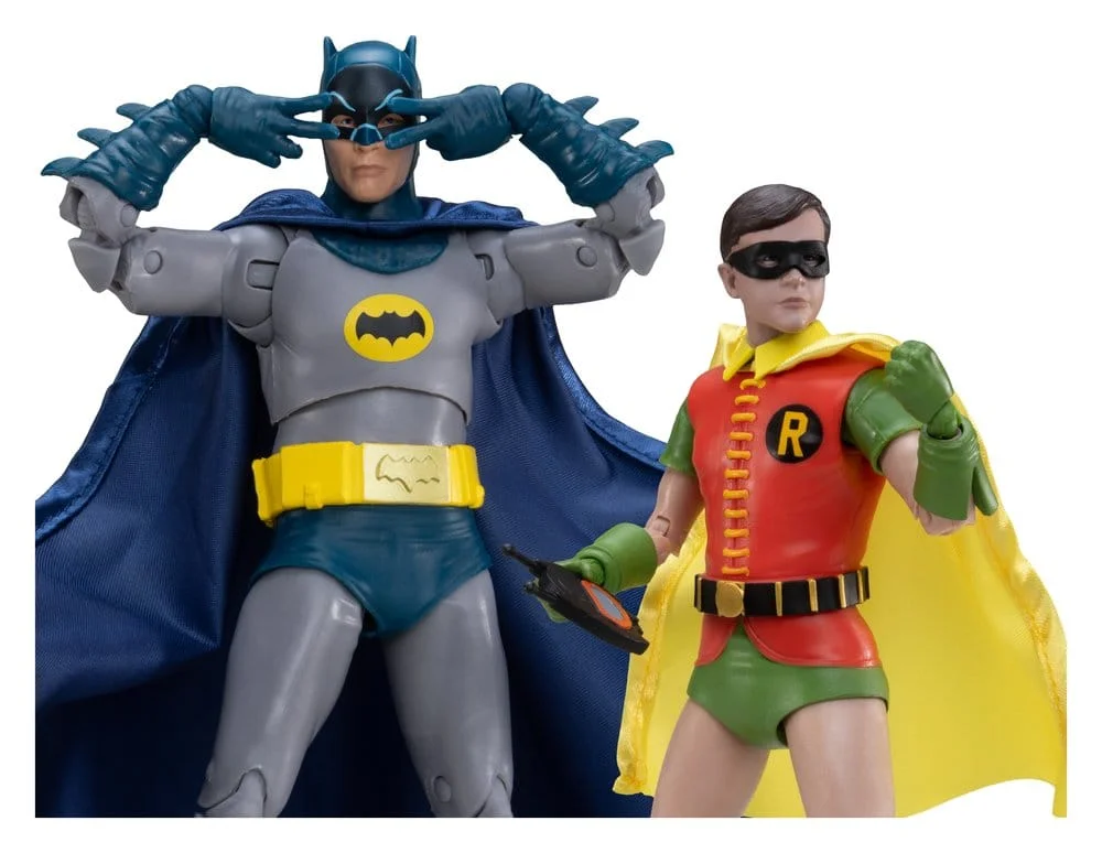 Batman Classic TV Series 2-Pack Batman og Robin – McFarlane DC Multiverse Collector Edition actionfigurer 18 cm 7 McFarlane Toys Batman Classic TV Series DC Multiverse McFarlane Collector Edition Action Figure 2-Pack Batman and Robin 18 cm bilde 6