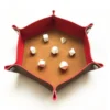 Dice tray - Brun med røde vegger 2 Dice tray - Brun med røde vegger