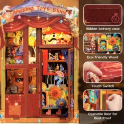 CuteBee Amazing Toys Store Book Nook