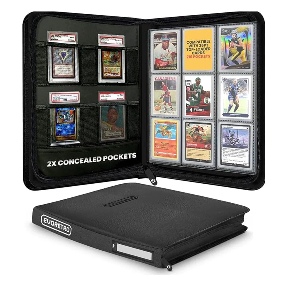 Evoretro Shield+ Topload Cards Binder 216 Cards Black 2 Evoretro Evoretro Shield+ Topload Cards Binder 216 Cards Black bilde 2
