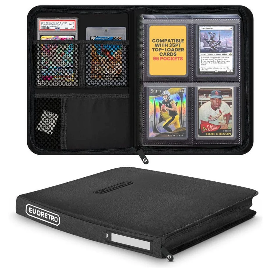 Evoretro Shield+ Topload Cards Binder Compact 96 Kort Black 2 Evoretro Evoretro Shield+ Topload Cards Binder Compact 96 Karten Black bilde 2