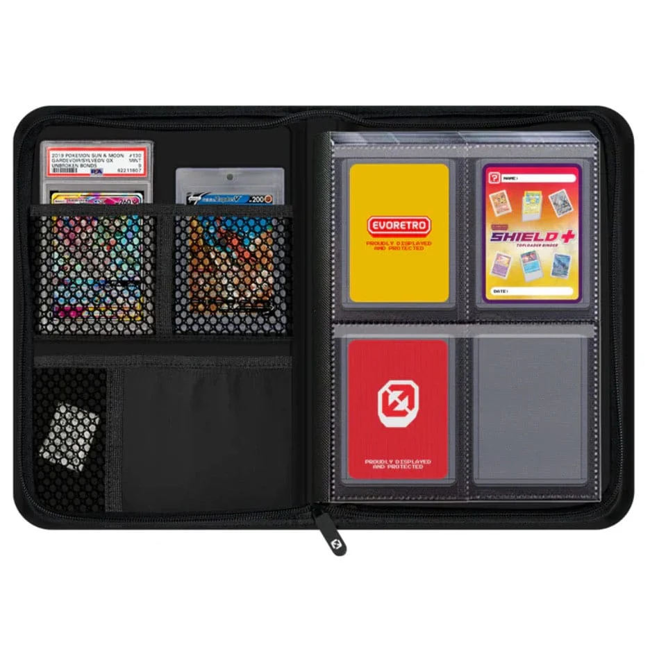 Evoretro Shield+ Topload Cards Binder Compact 96 Kort Black 3 Evoretro Evoretro Shield+ Topload Cards Binder Compact 96 Karten Black bilde 3