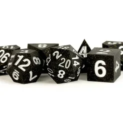 FanRoll FanRoll Sharp Edge Silicone Dice Set Gold Scatter (7) bilde 2