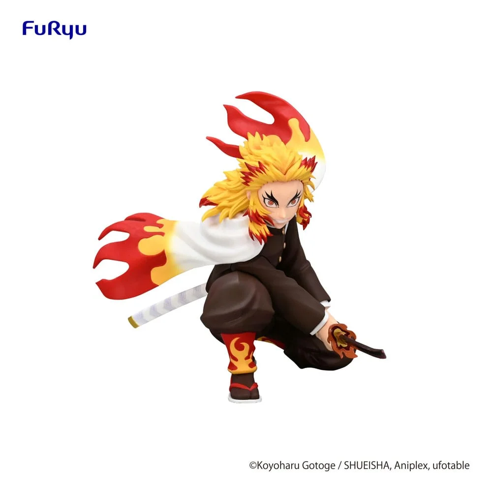 FuRyu Demon Slayer Rengoku Kyojuro Battle Ver. 10cm PVC figur Noodle Stopper 2 FuRyu Demon Slayer Rengoku Kyojuro Battle Ver. 10cm PVC figur Noodle Stopper