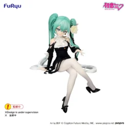 FuRyu Hatsune Miku Noodle Stopper figur Flower Fairy White Rose 14cm