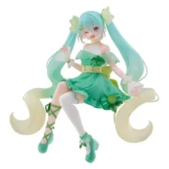 Ha Det Gøy med KanonCon 17 FuRyu Hatsune Miku Noodle Stopper figur Lime versjon 14cm