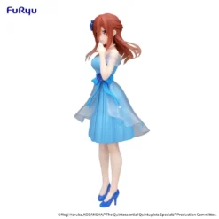 Ha Det Gøy med KanonCon 15 Furyu The Quintessential Quintuplets Trio-Try-iT PVC Statue Nakano Miku Pastel Dress Ver. 21 cm bilde 2