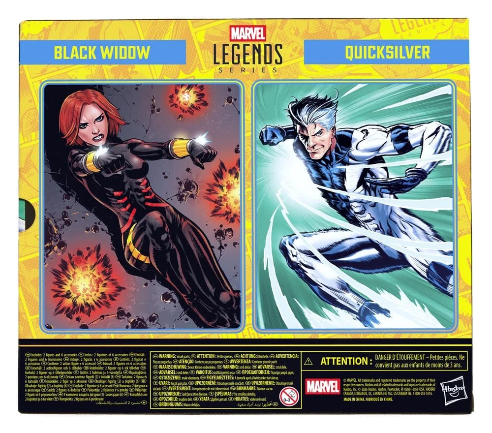 Avengers Marvel Legends Action Figure 2-Pack Black Widow & Quicksilver 15 cm 7 Hasbro Avengers Marvel Legends Action Figure 2-Pack Black Widow & Quicksilver 15 cm bilde 7