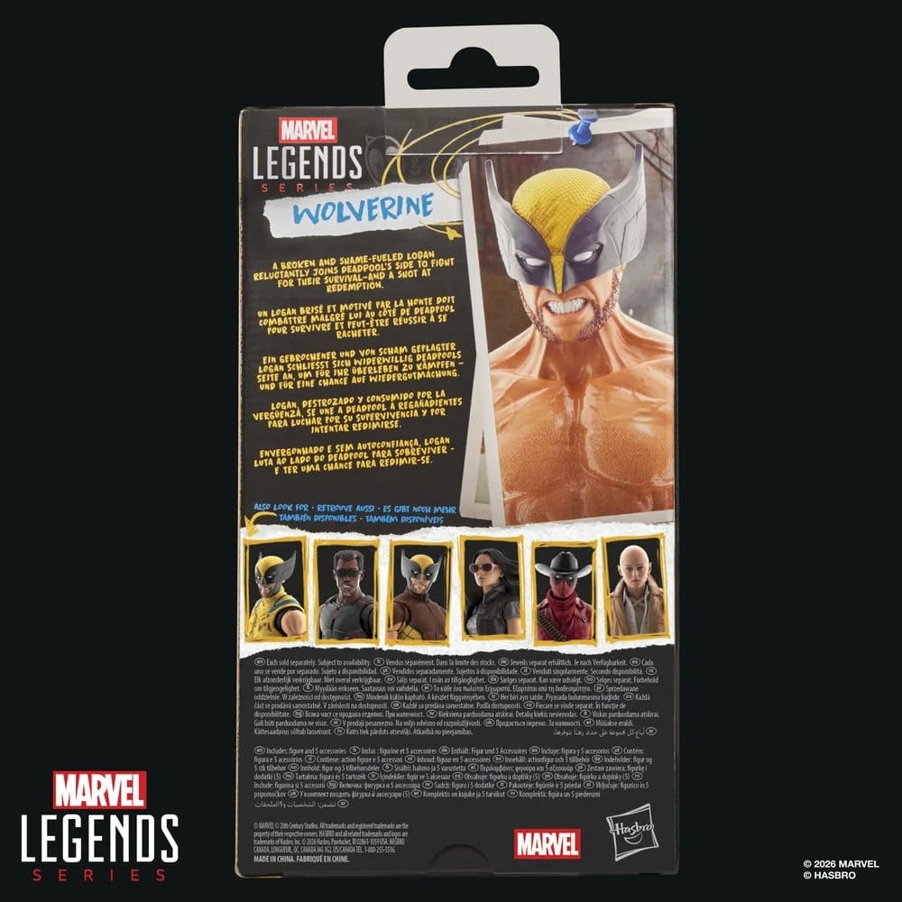 Deadpool & Wolverine Marvel Legends Action Figure Wolverine 15 cm 10 Hasbro Deadpool & Wolverine Marvel Legends Action Figure Wolverine 15 cm bilde 10