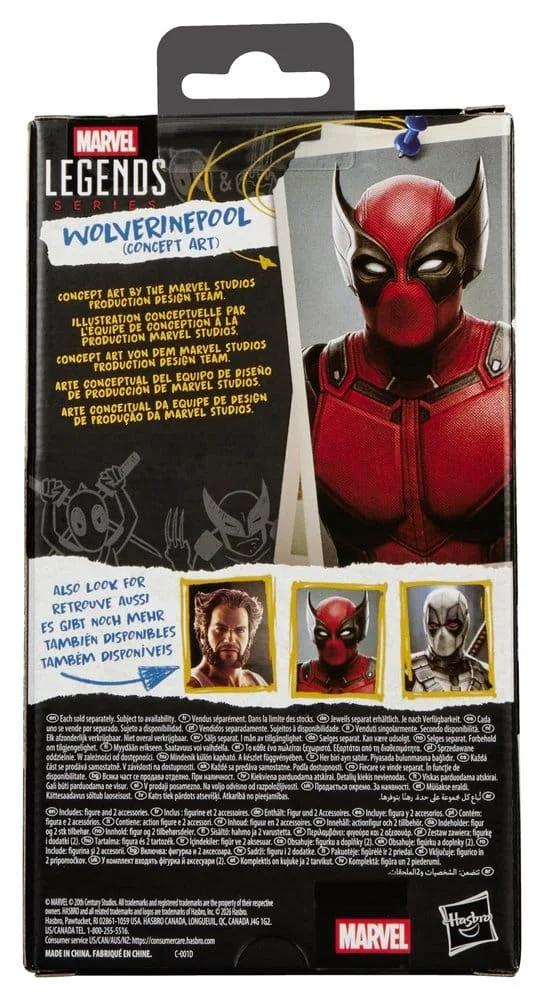 Deadpool & Wolverine Marvel Legends Action Figure Wolverinepool (Concept Art) 15 cm 2 Hasbro Deadpool & Wolverine Marvel Legends Action Figure Wolverinepool (Concept Art) 15 cm bilde 2