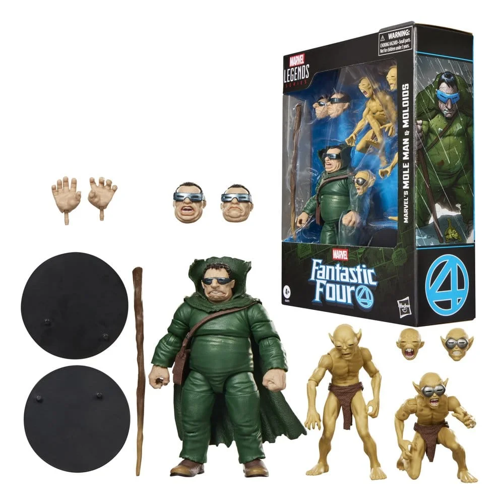 Fantastic Four Marvel Legends Action Figure 3-Pack Marvel's Mole Man & Moloids 15 cm 3 Hasbro Fantastic Four Marvel Legends Action Figure 3-Pack Marvel's Mole Man & Moloids 15 cm bilde 3