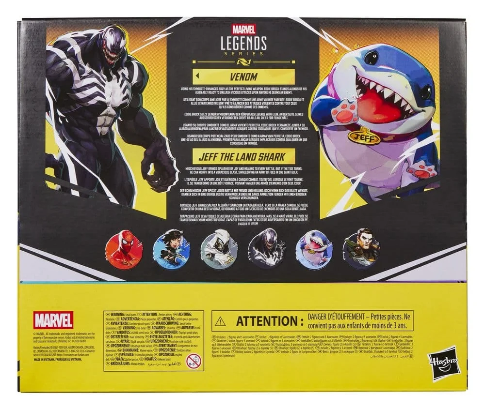 Marvel Rivals Marvel Legends Action Figure 2-Pack Venom & Jeff the Land Shark 15 cm 2 Hasbro Marvel Rivals Marvel Legends Action Figure 2-Pack Venom & Jeff the Land Shark 15 cm bilde 2