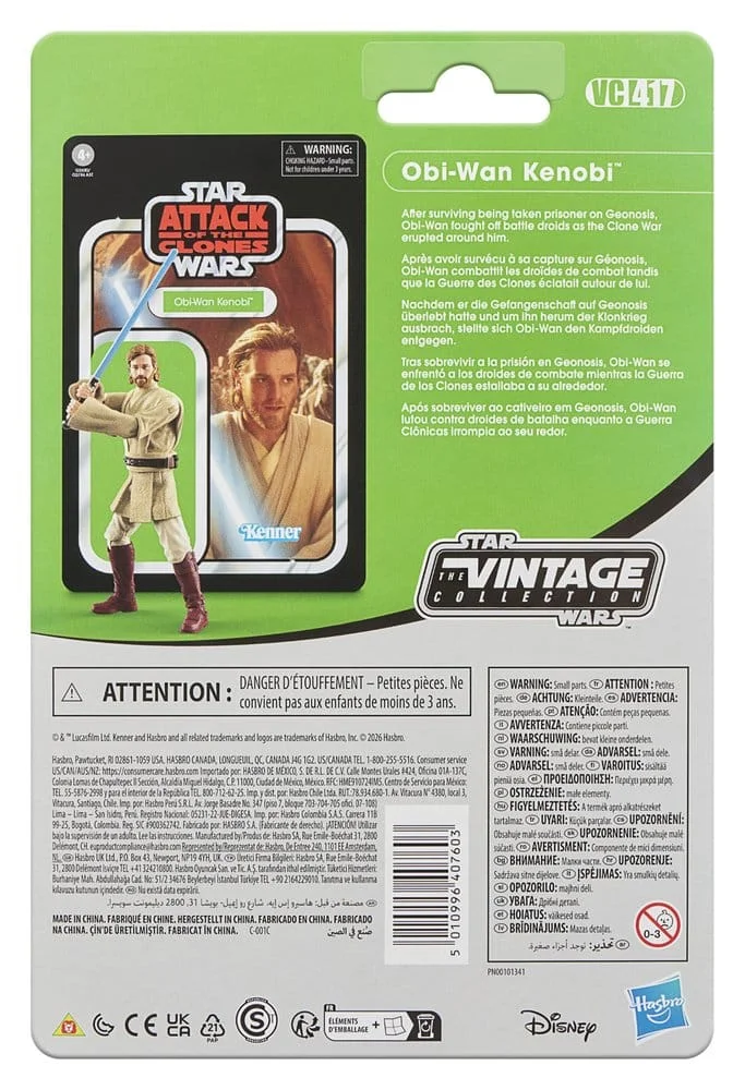Star Wars Episode II Vintage Collection Action Figure Obi-Wan Kenobi 10 cm 5 Hasbro Star Wars Episode II Vintage Collection Action Figure Obi-Wan Kenobi 10 cm bilde 5