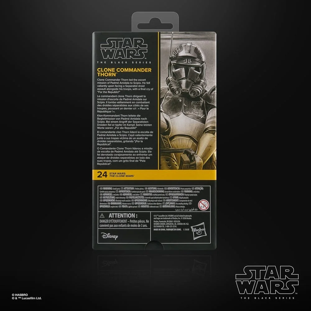 Star Wars: The Clone Wars Black Series Action Figure Clone Commander Thorn 15 cm 4 Hasbro Star Wars: The Clone Wars Black Series Action Figure Clone Commander Thorn 15 cm bilde 4