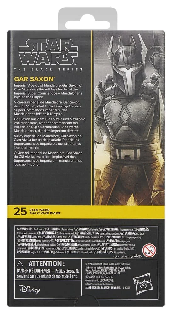 Star Wars: The Clone Wars Black Series Action Figure Gar Saxon 15 cm 4 Hasbro Star Wars: The Clone Wars Black Series Action Figure Gar Saxon 15 cm bilde 4