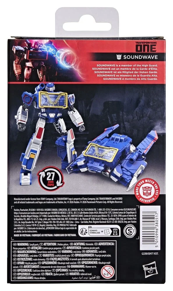 Transformers One Studio Series Deluxe Class Action Figure Soundwave 13 cm 2 Hasbro Transformers One Studio Series Deluxe Class Action Figure Soundwave 13 cm bilde 2