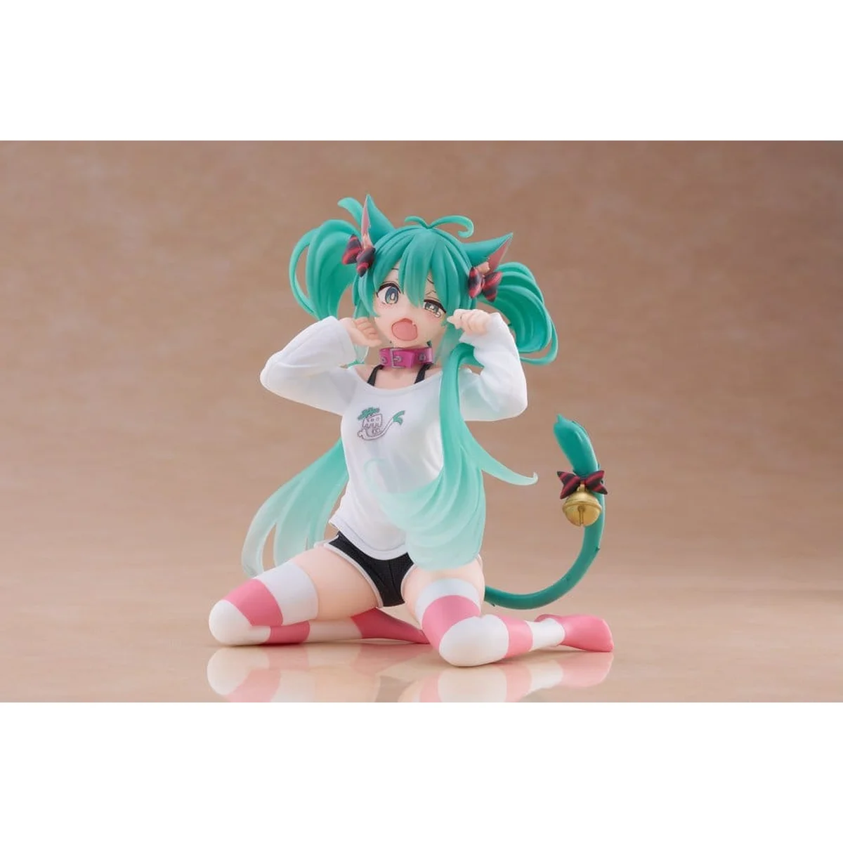 Hatsune Miku Desktop Cute figur Hatsune Miku Cat Ear T-Shirt Ver. 13 cm 1 Hatsune Miku PVC Statue Desktop Cute Figure Hatsune Miku Cat Ear T-Shirt Ver. 13 cm
