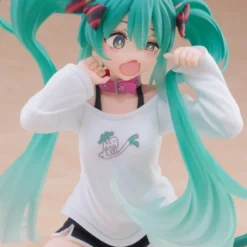 Hatsune Miku Desktop Cute figur Hatsune Miku Cat Ear T-Shirt Ver. 13 cm 22 Hatsune Miku PVC Statue Desktop Cute Figure Hatsune Miku Cat Ear T-Shirt Ver. 13 cm