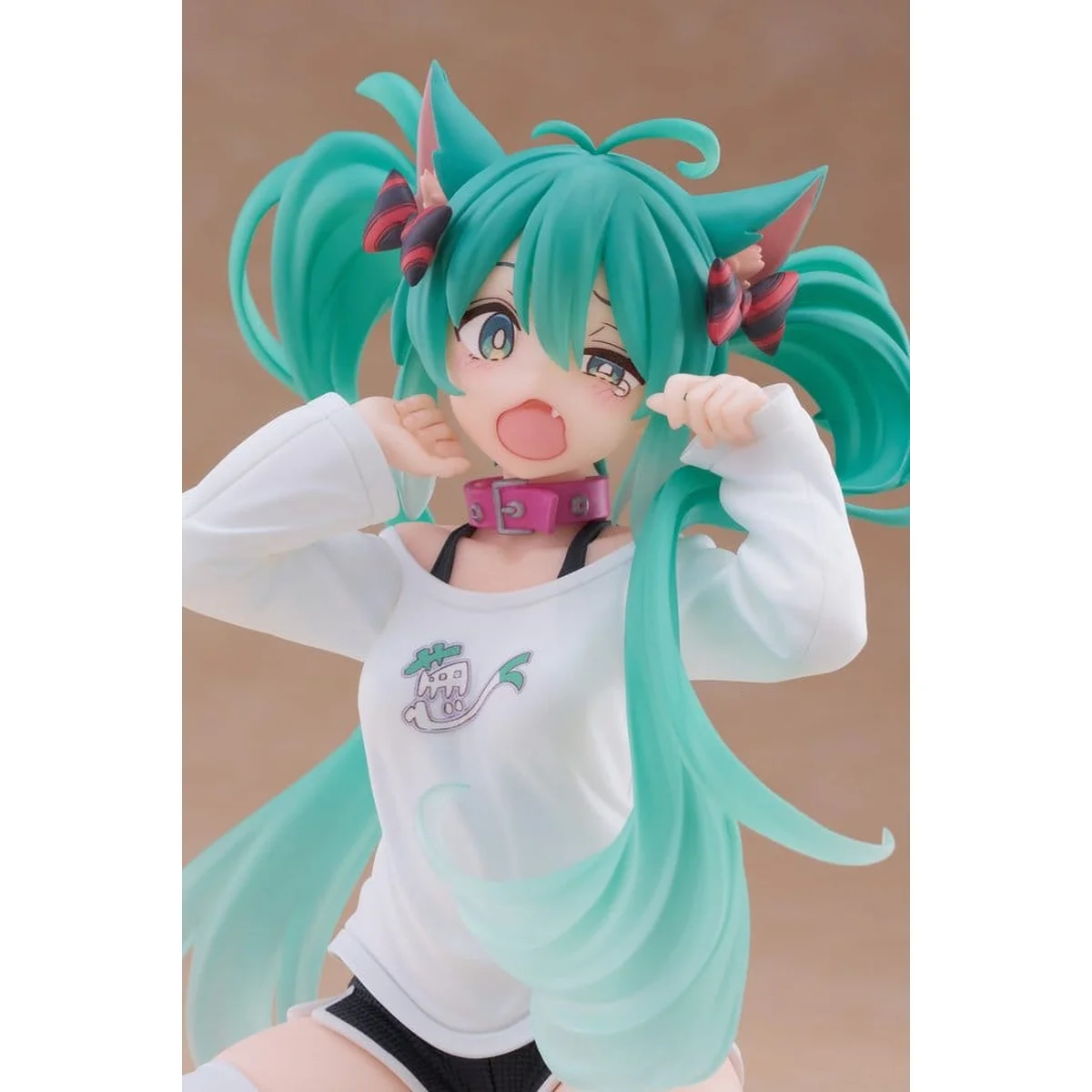 Hatsune Miku Desktop Cute figur Hatsune Miku Cat Ear T-Shirt Ver. 13 cm 2 Hatsune Miku PVC Statue Desktop Cute Figure Hatsune Miku Cat Ear T-Shirt Ver. 13 cm