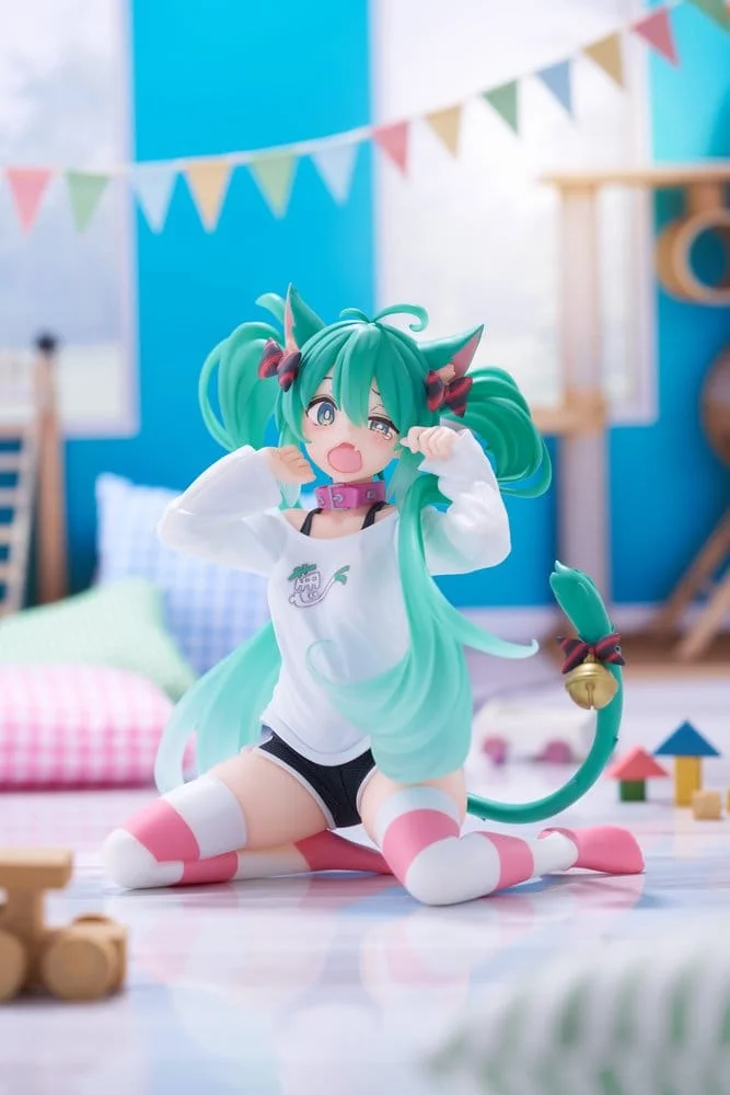 Hatsune Miku Desktop Cute figur Hatsune Miku Cat Ear T-Shirt Ver. 13 cm 3 Hatsune Miku PVC Statue Desktop Cute Figure Hatsune Miku Cat Ear T-Shirt Ver. 13 cm