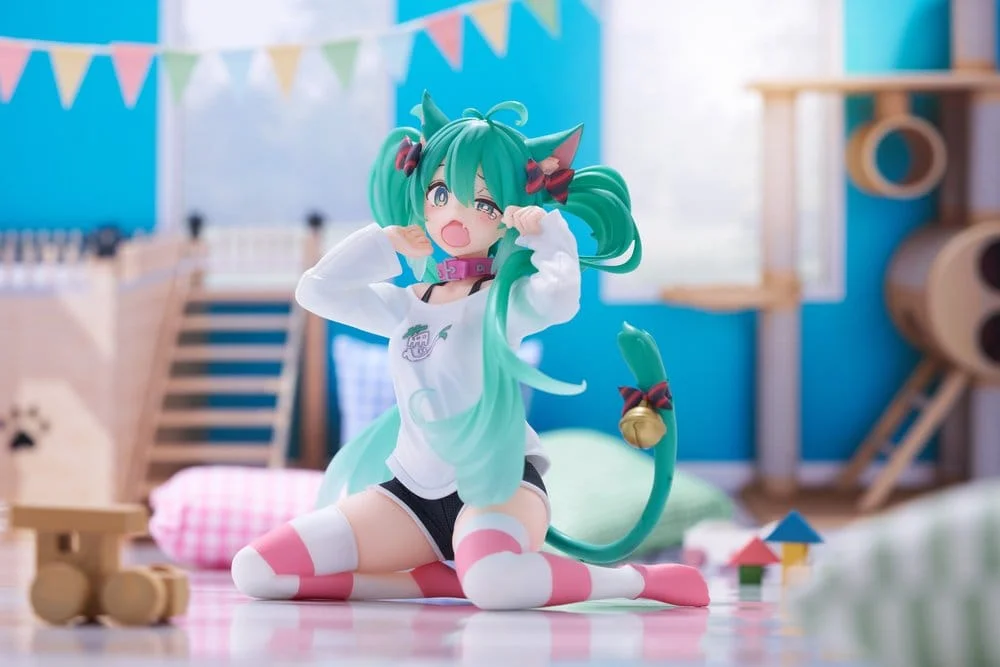 Hatsune Miku Desktop Cute figur Hatsune Miku Cat Ear T-Shirt Ver. 13 cm 4 Hatsune Miku PVC Statue Desktop Cute Figure Hatsune Miku Cat Ear T-Shirt Ver. 13 cm