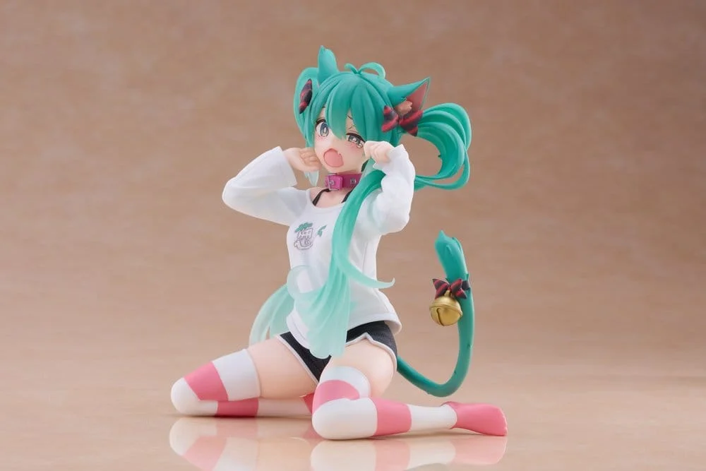 Hatsune Miku Desktop Cute figur Hatsune Miku Cat Ear T-Shirt Ver. 13 cm 7 Hatsune Miku PVC Statue Desktop Cute Figure Hatsune Miku Cat Ear T-Shirt Ver. 13 cm