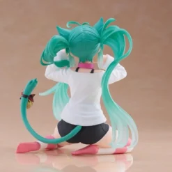 Hatsune Miku Desktop Cute figur Hatsune Miku Cat Ear T-Shirt Ver. 13 cm 19 Hatsune Miku PVC Statue Desktop Cute Figure Hatsune Miku Cat Ear T-Shirt Ver. 13 cm