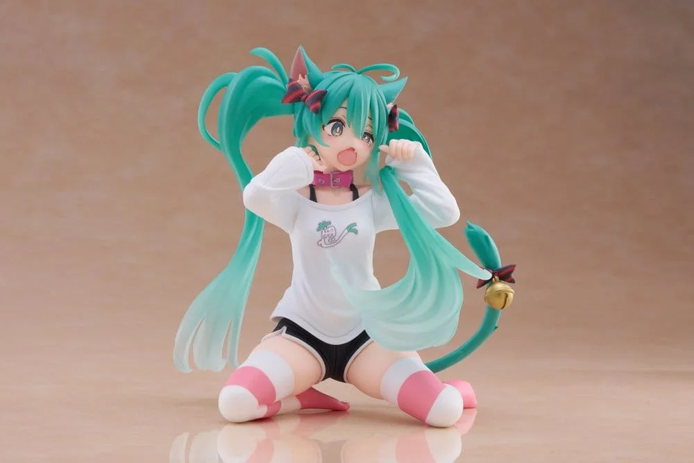 Hatsune Miku Desktop Cute figur Hatsune Miku Cat Ear T-Shirt Ver. 13 cm 9 Hatsune Miku PVC Statue Desktop Cute Figure Hatsune Miku Cat Ear T-Shirt Ver. 13 cm