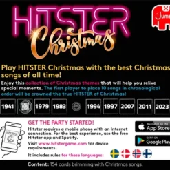 Hitster Christmas Nordic musikspill med julehits