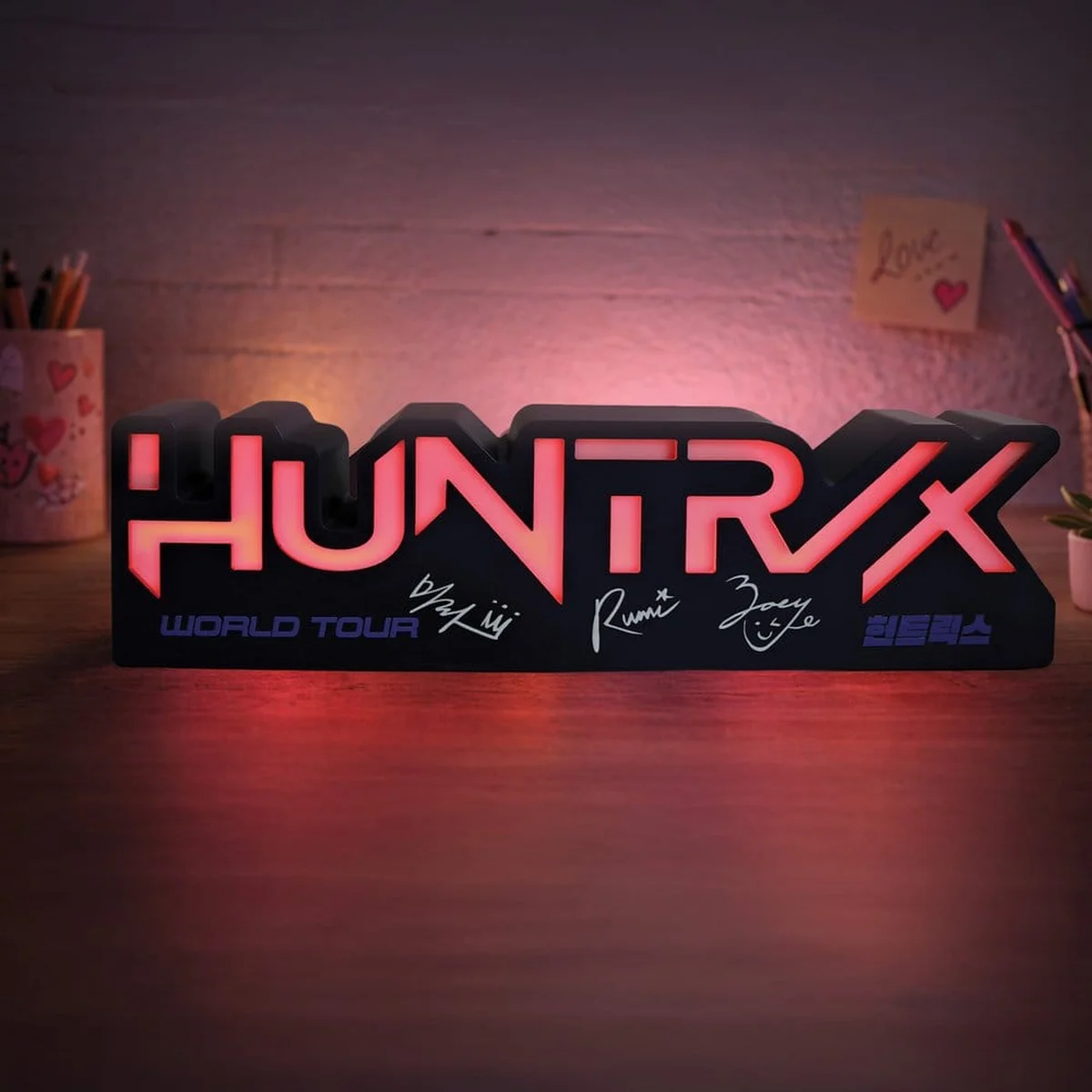 KPop Demon Hunters Lampe Huntr/x Logo 2 Blue Sky Studios KPop Demon Hunters Lamp Huntr/x Logo bilde 2