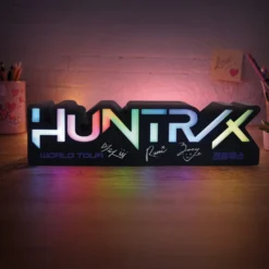 KPop Demon Hunters Lampe Huntr/x Logo 11 Blue Sky Studios KPop Demon Hunters Lamp Huntr/x Logo bilde 4