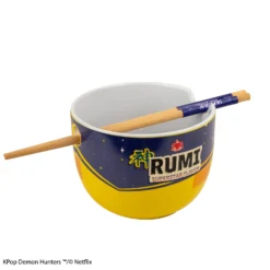 KPop Demon Hunters Ramenskål med Spisepinner Rumi Superstar Flavor