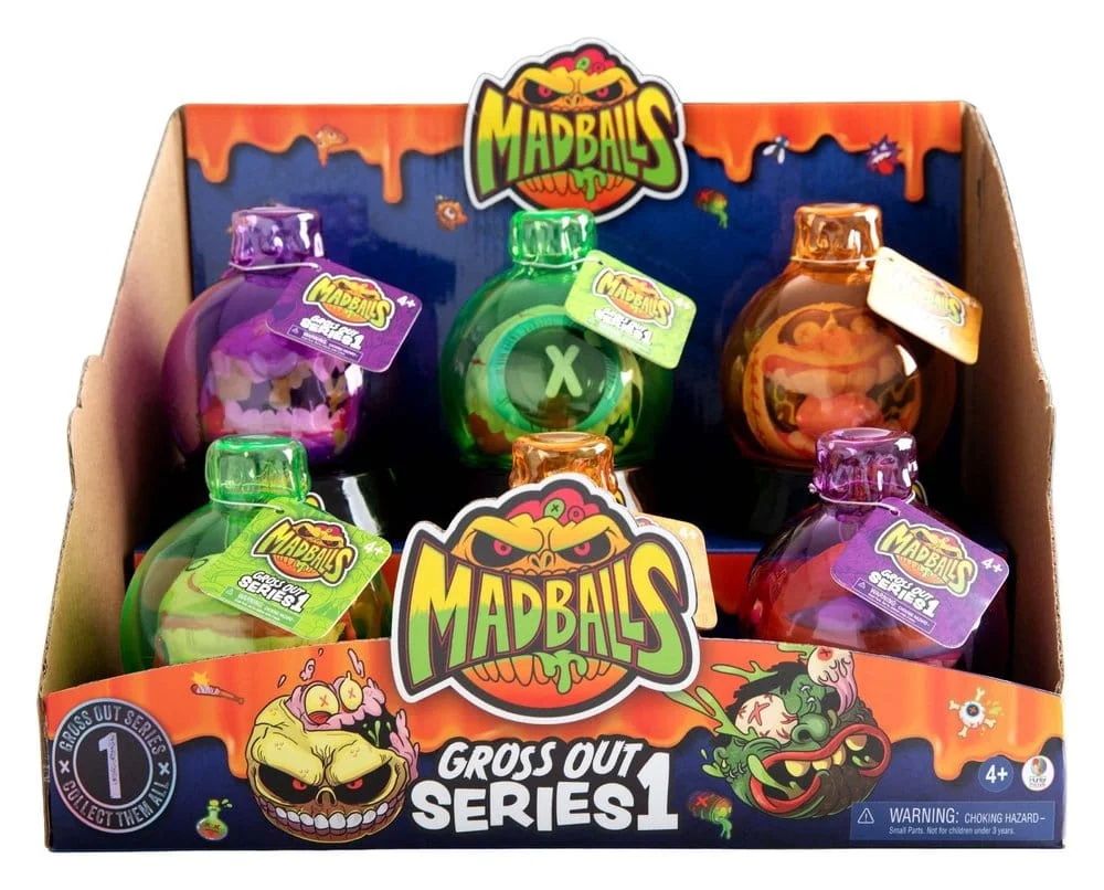 Madballs Gross Out Series 1 samleball i mystery potionflaske 1 Madballs Gross Out Series 1 samleball i mystery potionflaske