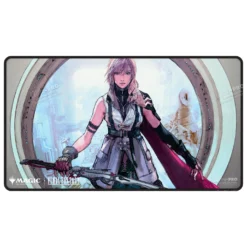 Magic the Gathering Final Fantasy Lightning, Army of One Black Stitched Playmat