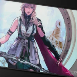 Magic the Gathering Final Fantasy Lightning, Army of One Black Stitched Playmat