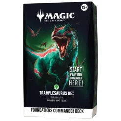 Magic the Gathering Foundations Commander Deck – Tramplesaurus Rex