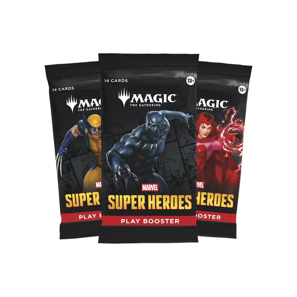 Magic the Gathering Marvel Super Heroes Play Booster Pack 1 Magic the Gathering Marvel Super Heroes Play Booster Pack