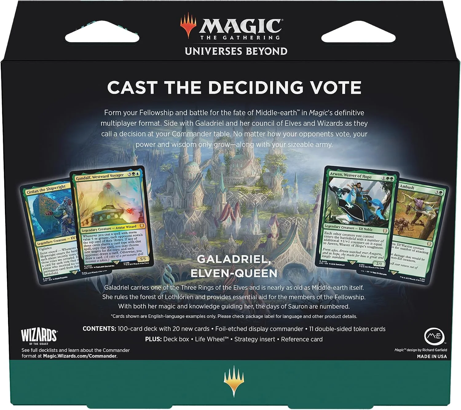 Magic: The Gathering The Lord of the Rings: Tales of Middle-earth Commander Deck - Elven Council 6 Magic: The Gathering The Lord of the Rings: Tales of Middle-earth Commander Deck - Elven Council
